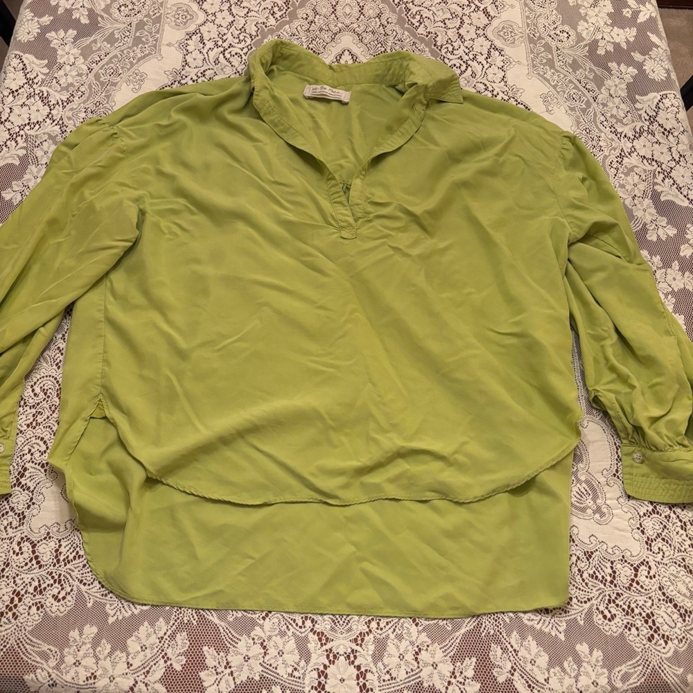 green we the free blouse size large